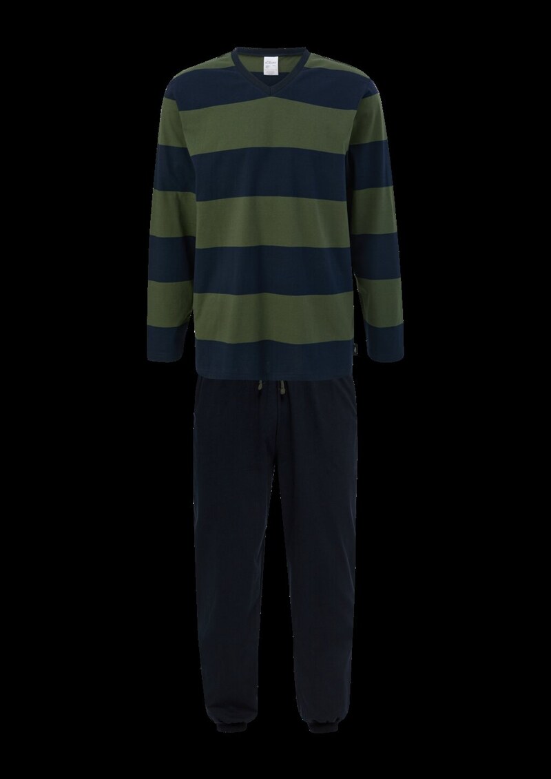 Langer Pyjama aus Baumwolle