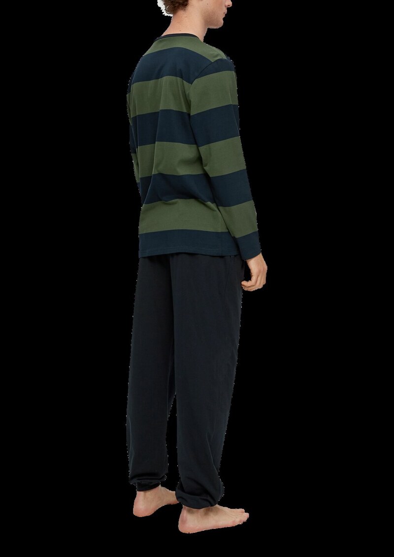 Langer Pyjama aus Baumwolle