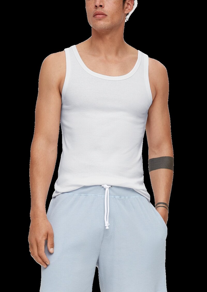 Tanktop mit Rippstruktur