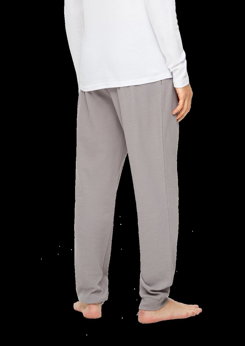 Pyjamahose mit Waffelpiqué-Struktur