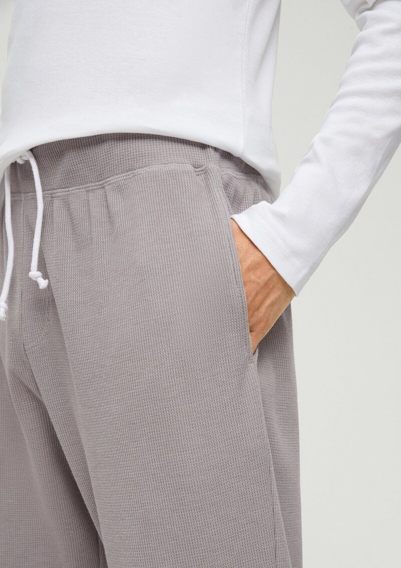 Pyjamahose mit Waffelpiqué-Struktur