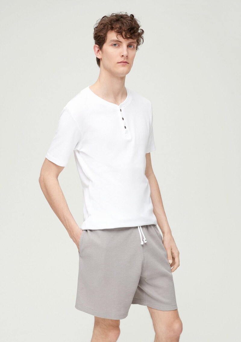 Pyjama-Hose mit Waffelstruktur