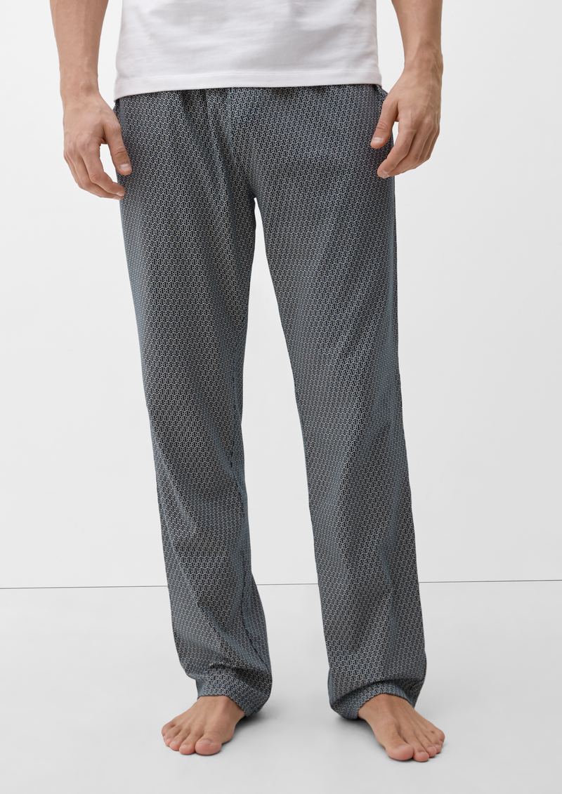 Lange Pyjamahose mit Allover-Print