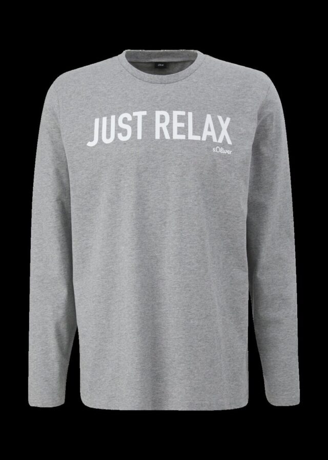 Pyjama-Shirt mit Schriftprint