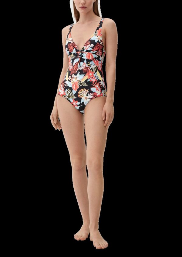 Badeanzug mit floralem Muster