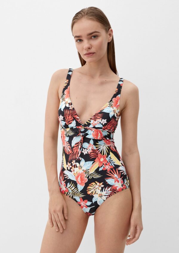 Badeanzug mit floralem Muster