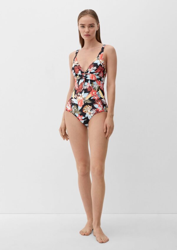 Badeanzug mit floralem Muster