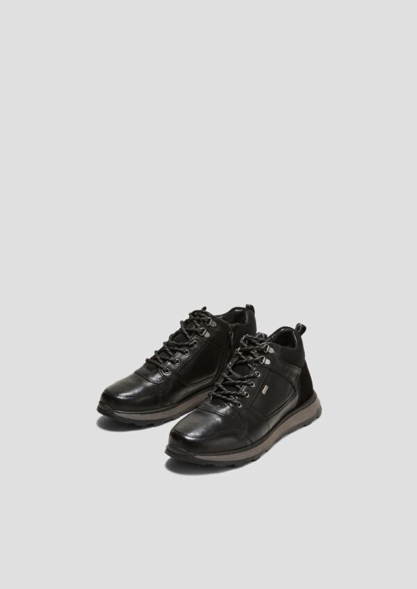 Echtleder-Stiefel in Sneaker-Optik