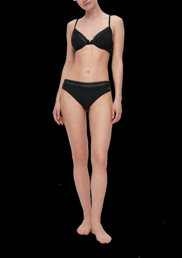 Bügel-Bikinitop mit Lochstickerei