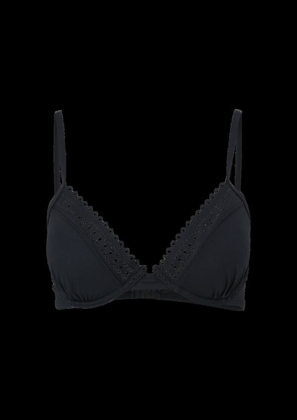 Bügel-Bikinitop mit Lochstickerei