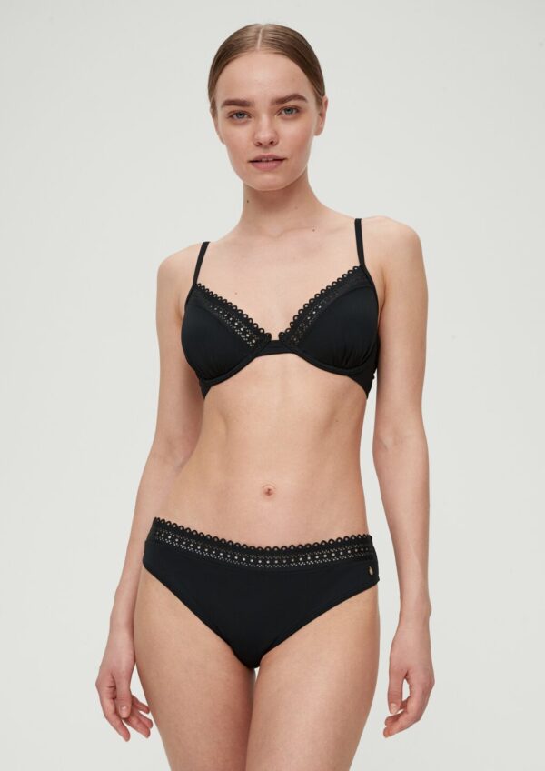 Bügel-Bikinitop mit Lochstickerei