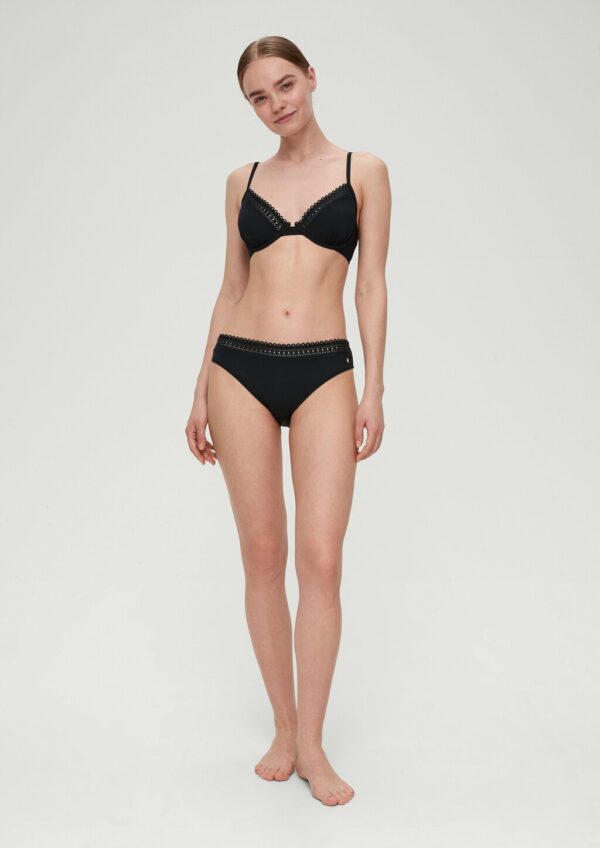 Bügel-Bikinitop mit Lochstickerei