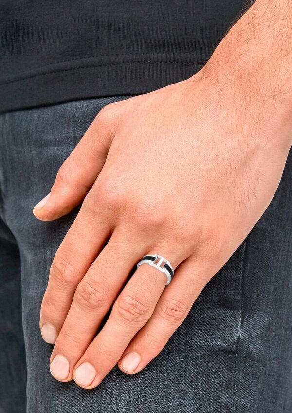 Ring IP Schwarz Edelstahl