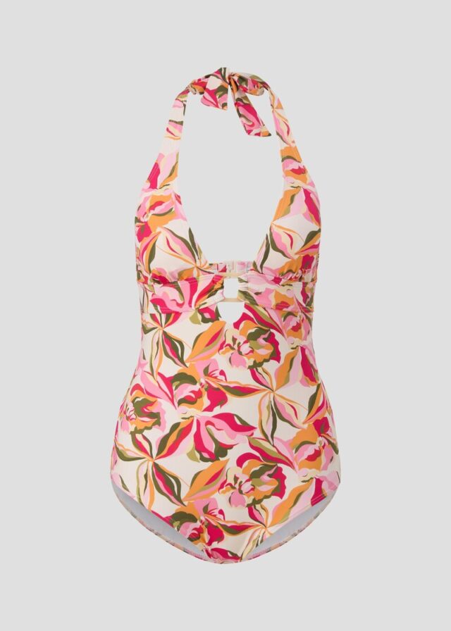 Badeanzug mit Blumen-Print