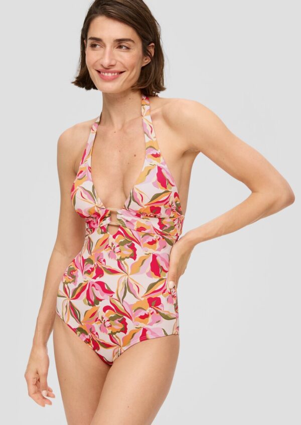 Badeanzug mit Blumen-Print
