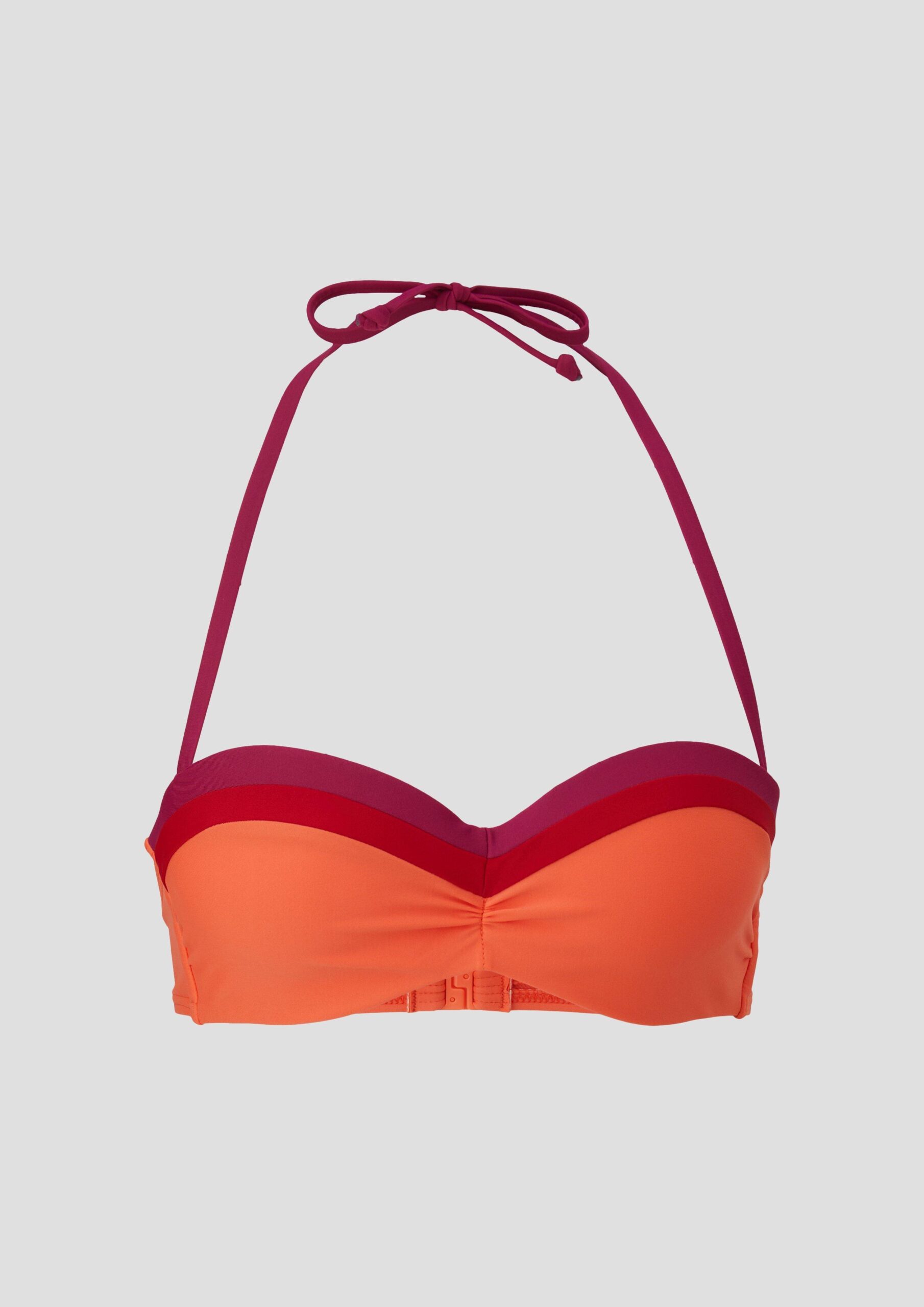 Neckholder-Bikini-Top in Colour-Blocking-Optik