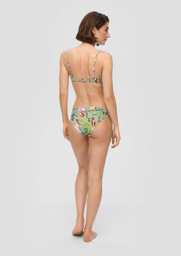Bikini-Top mit Bügeln und Blumenmuster