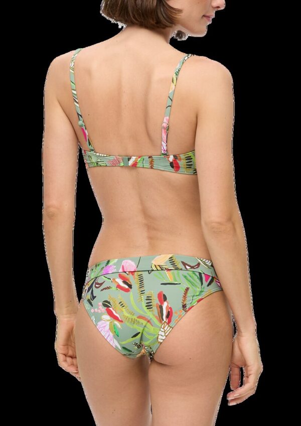 Bikini-Top mit Bügeln und Blumenmuster