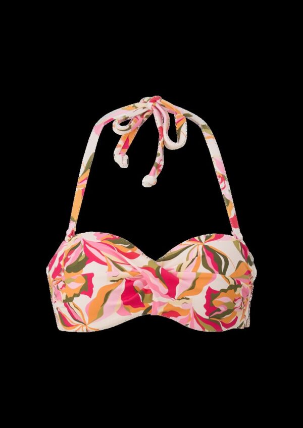 Bügel-Bandeau-Top mit Blumenmuster