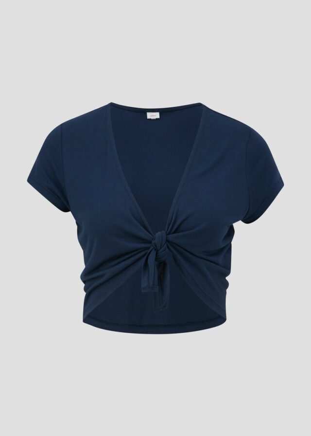 Kurzer Strandbolero aus Viskose