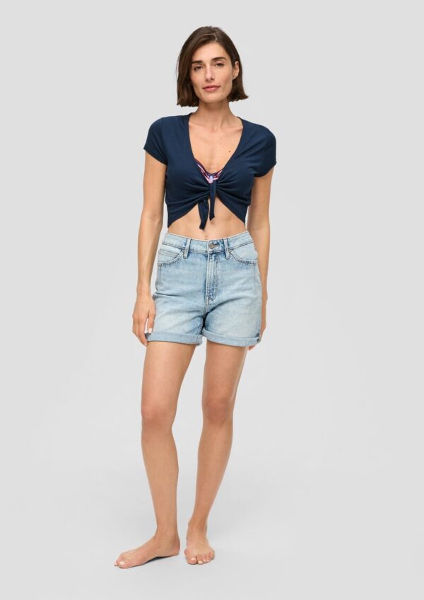 Kurzer Strandbolero aus Viskose