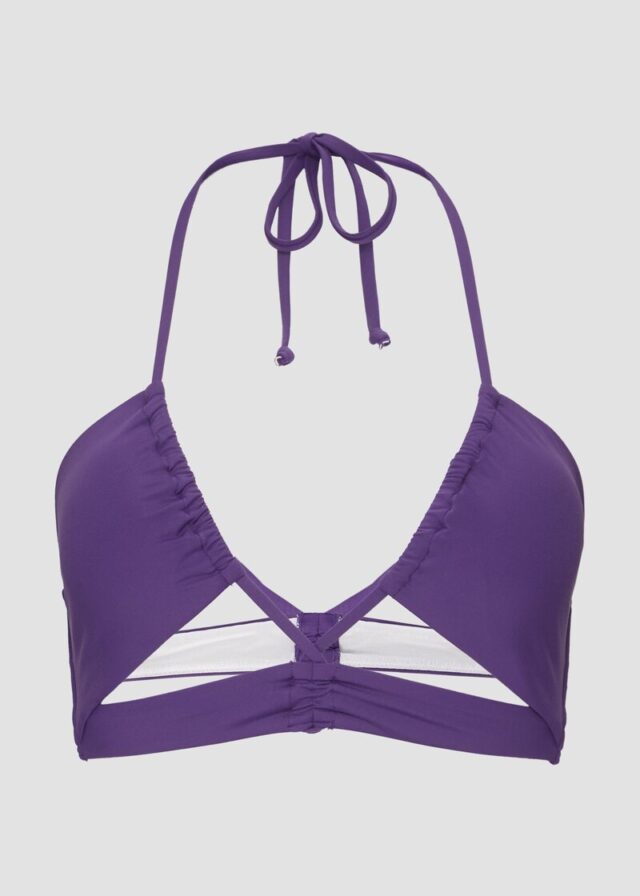 Bandeau-Bikinitop mit raffinierten Details
