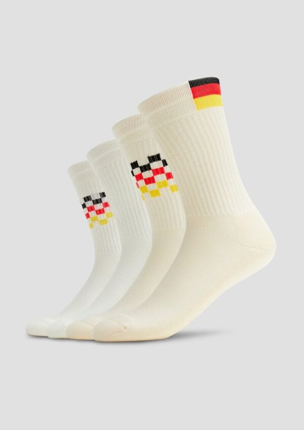 Unisex Socken mit Deutschland-Print im 2er-Pac