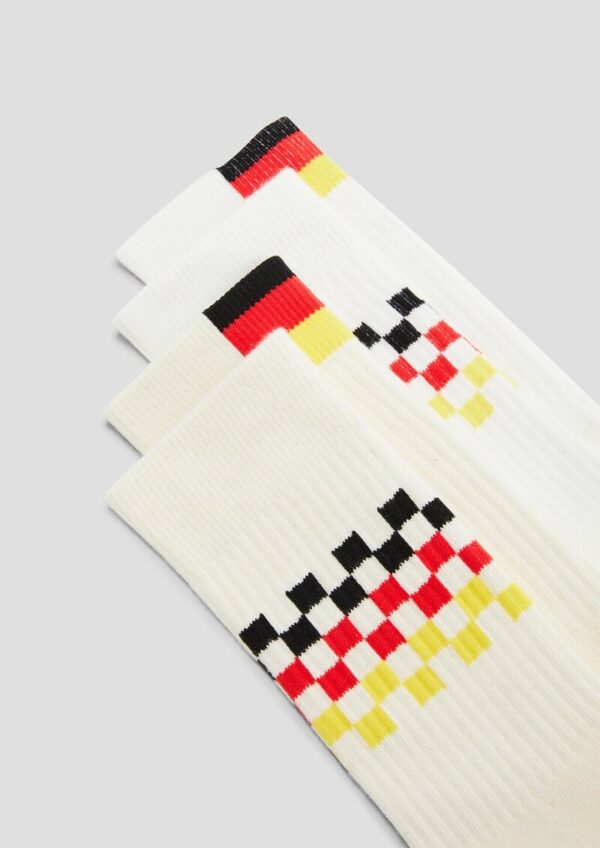 Unisex Socken mit Deutschland-Print im 2er-Pac