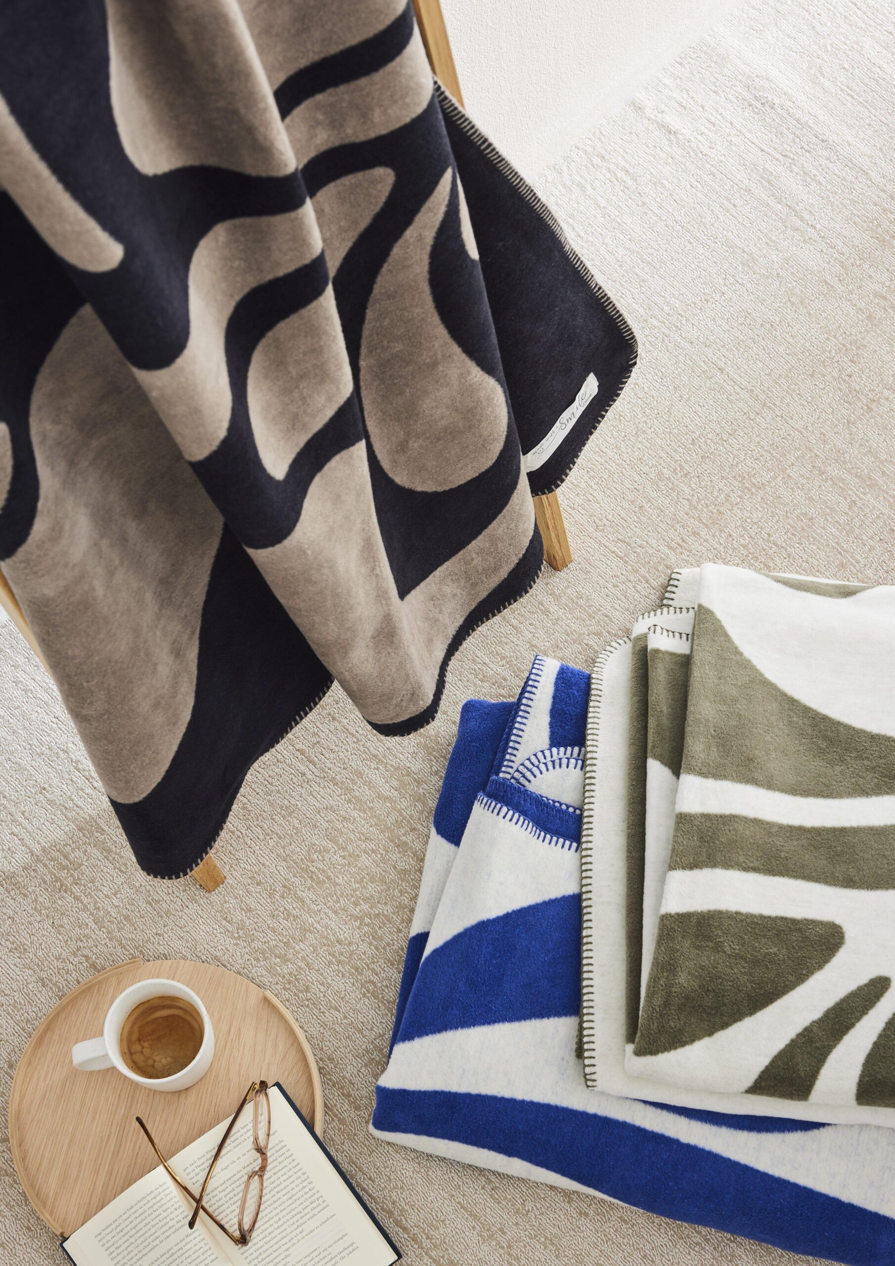 Weiche Decke aus Baumwollmix