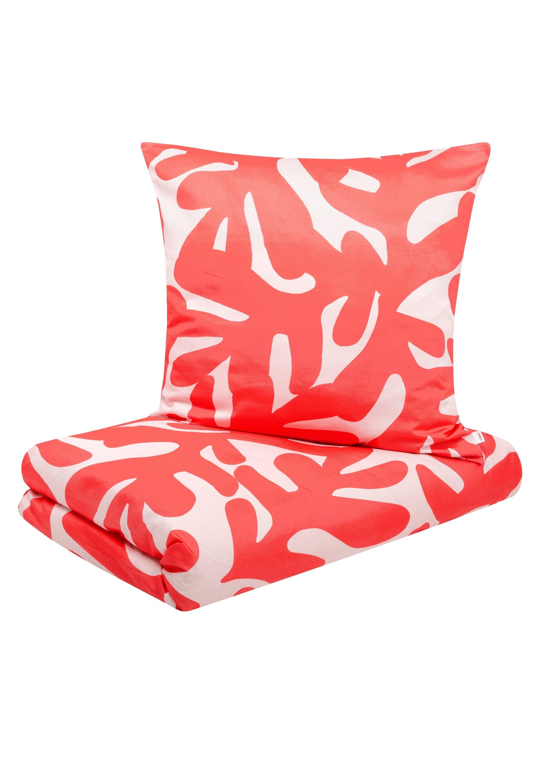 Gemusterte Satin-Bettwäsche im Set