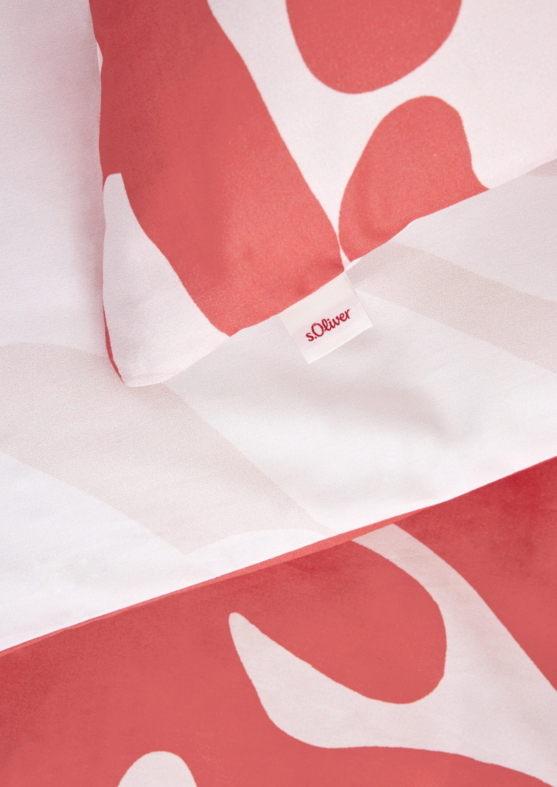 Gemusterte Satin-Bettwäsche im Set