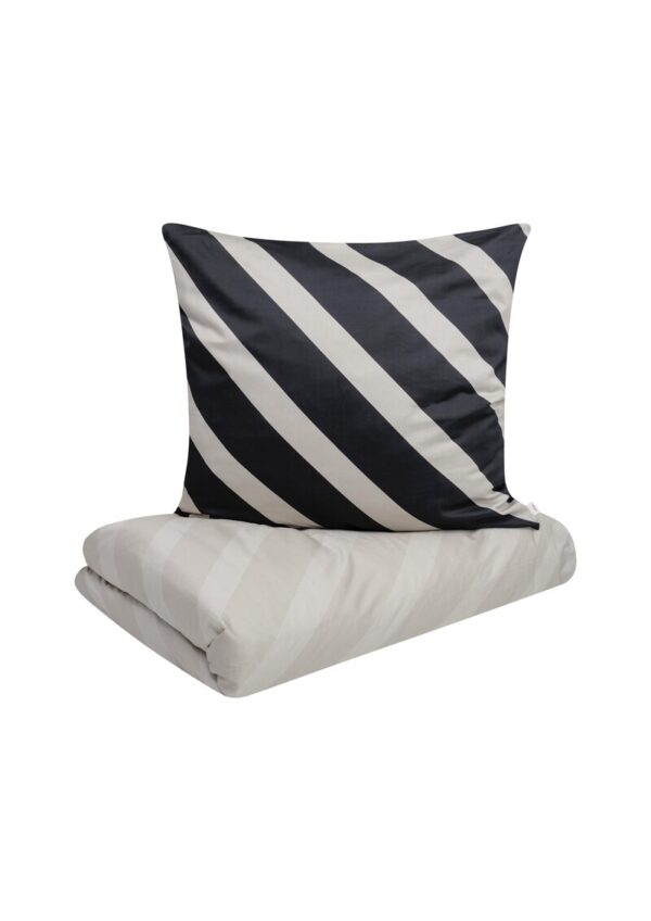 Bettwäsche-Set mit Streifen-Details