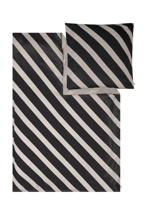 Bettwäsche-Set mit Streifen-Details