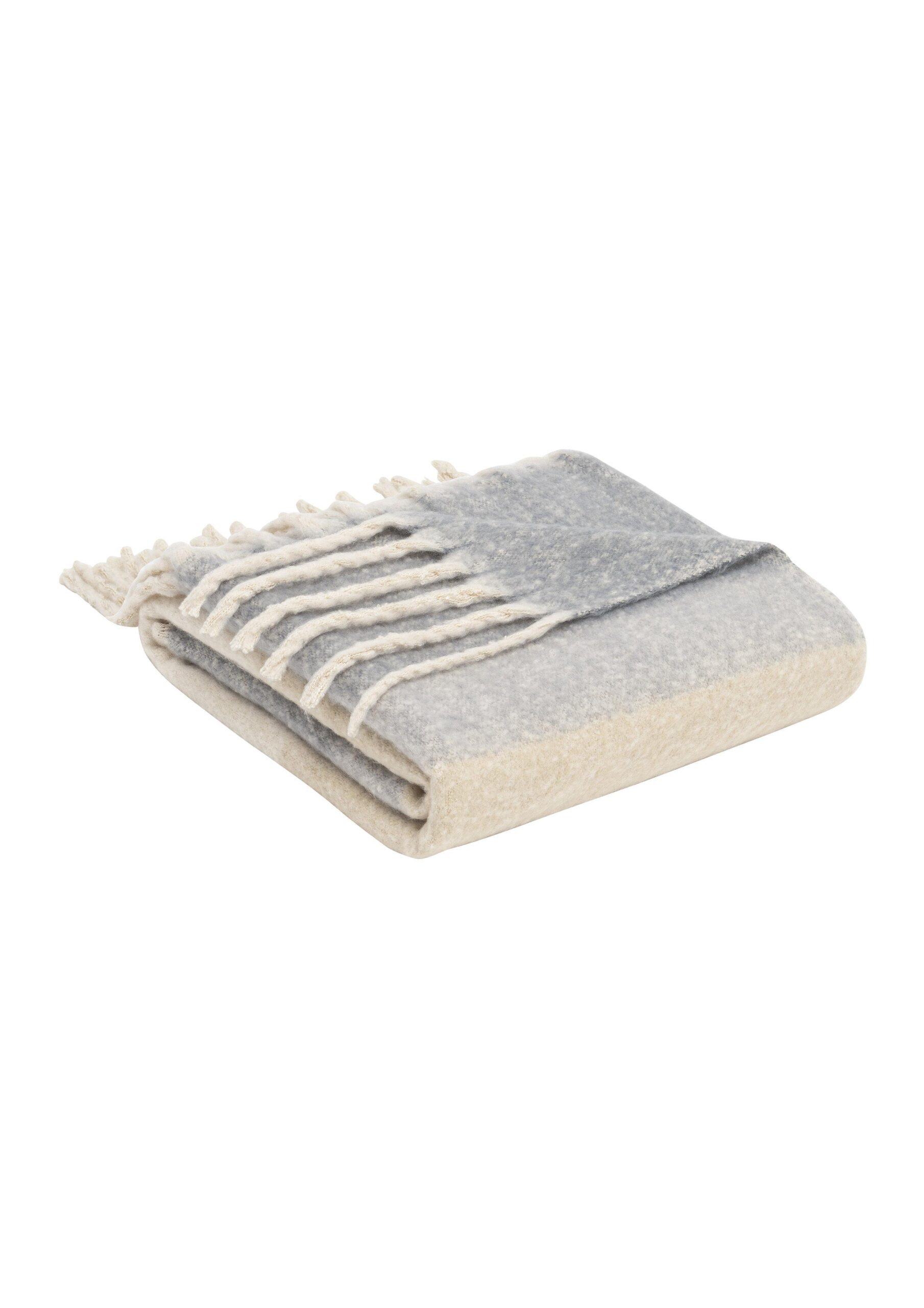 Karierte Decke mit Fransen