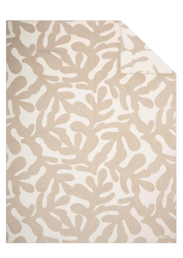 Weiche Jacquarddecke mit All-over-Print