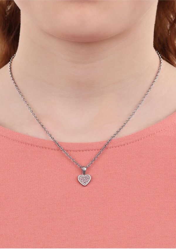 Herz-Halskette aus Edelstahl
