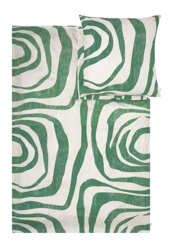 Bettwäsche-Set aus Baumwoll-Satin mit abstraktem Muster