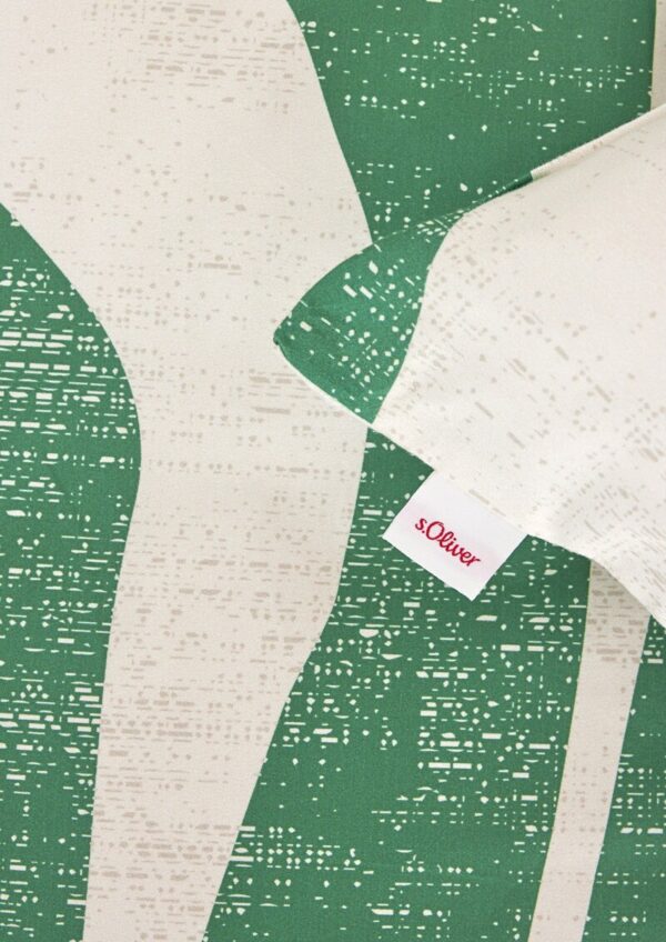 Bettwäsche-Set aus Baumwoll-Satin mit abstraktem Muster