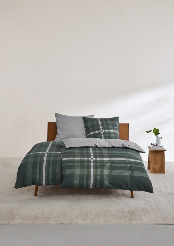 Bettwäsche-Set mit Karo-Details