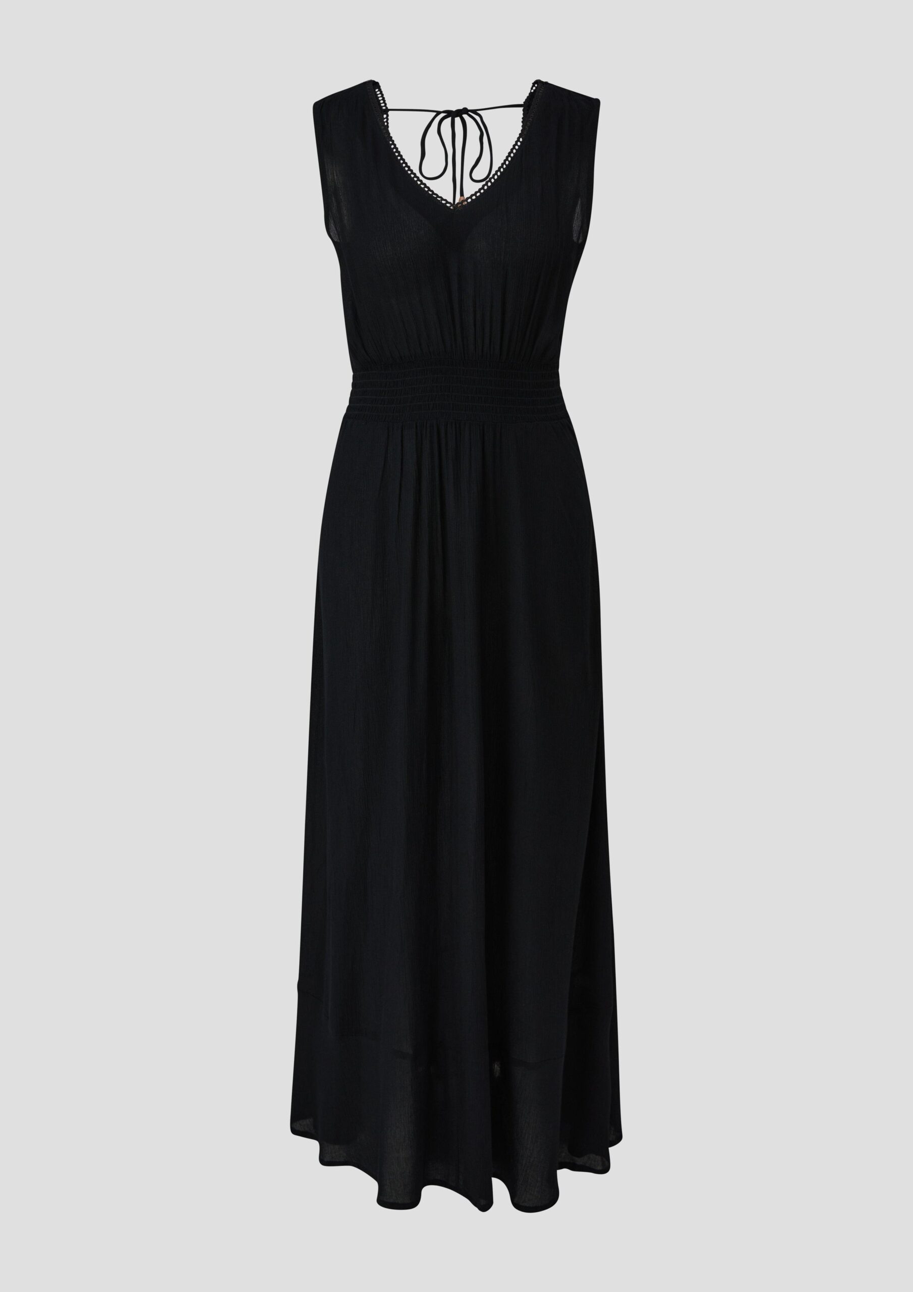 Langes Strandkleid aus Crêpe