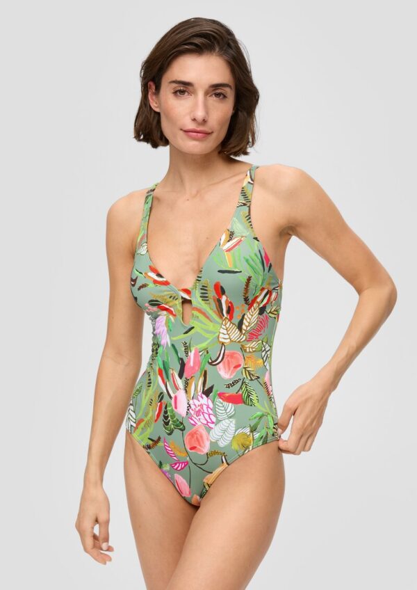 Badeanzug mit Blumenmuster