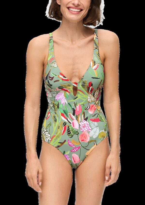 Badeanzug mit Blumenmuster