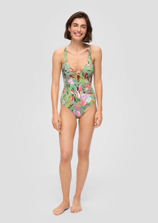 Badeanzug mit Blumenmuster