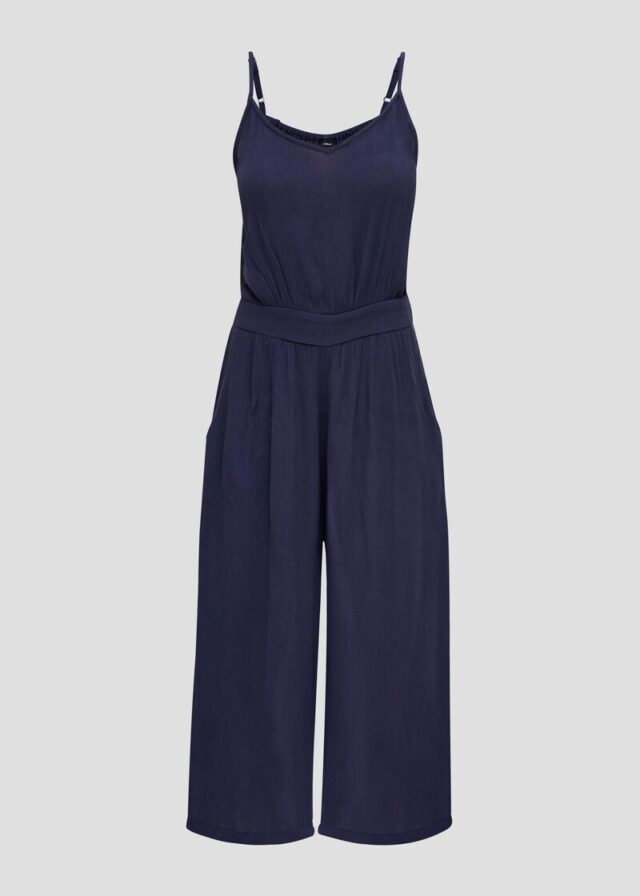 Wide Leg Strand-Jumpsuit aus reiner Viskose