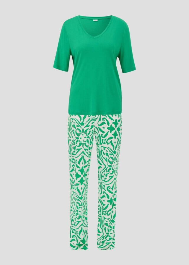 Pyjama-Set mit langer Hose