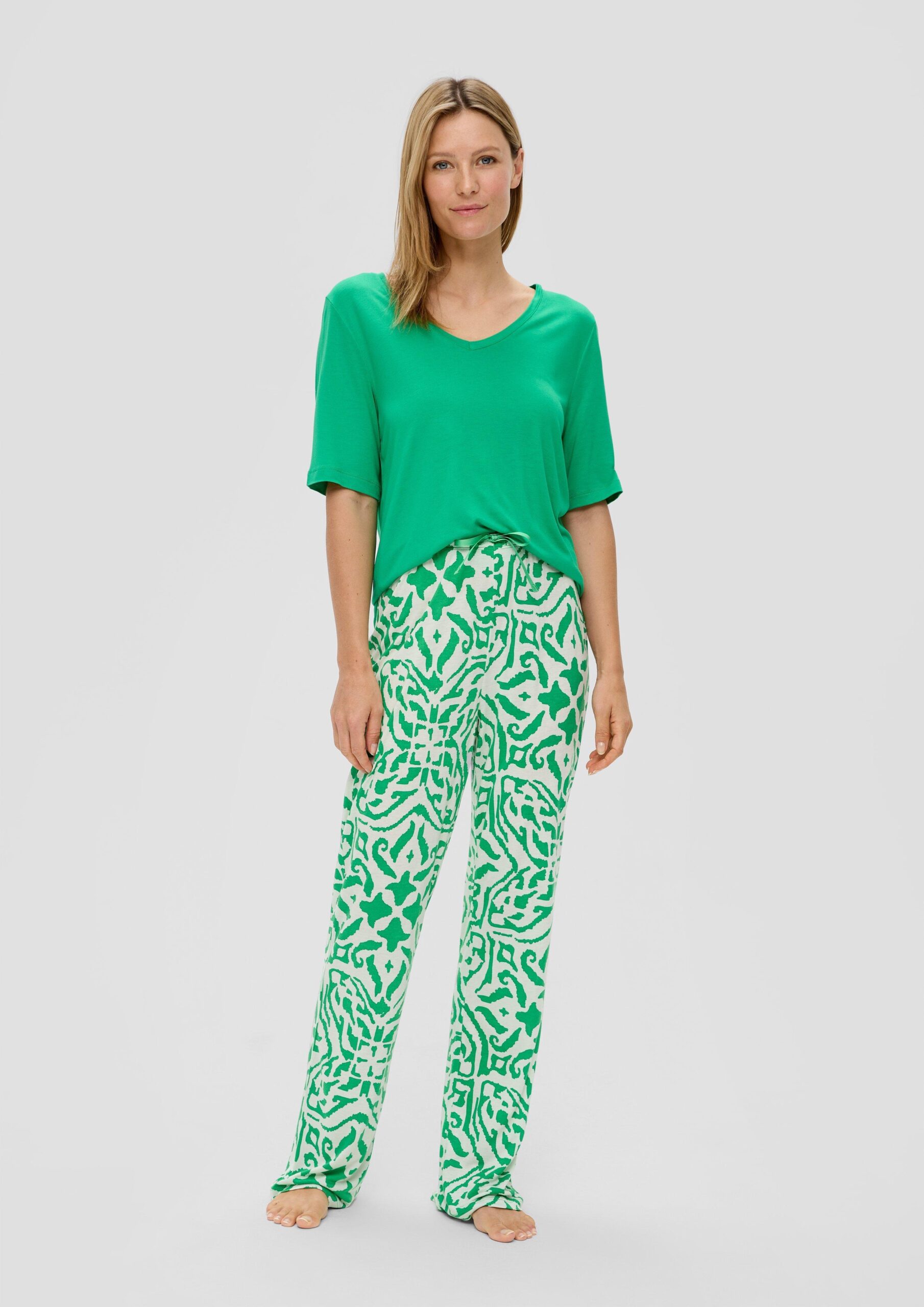 Pyjama-Set mit langer Hose