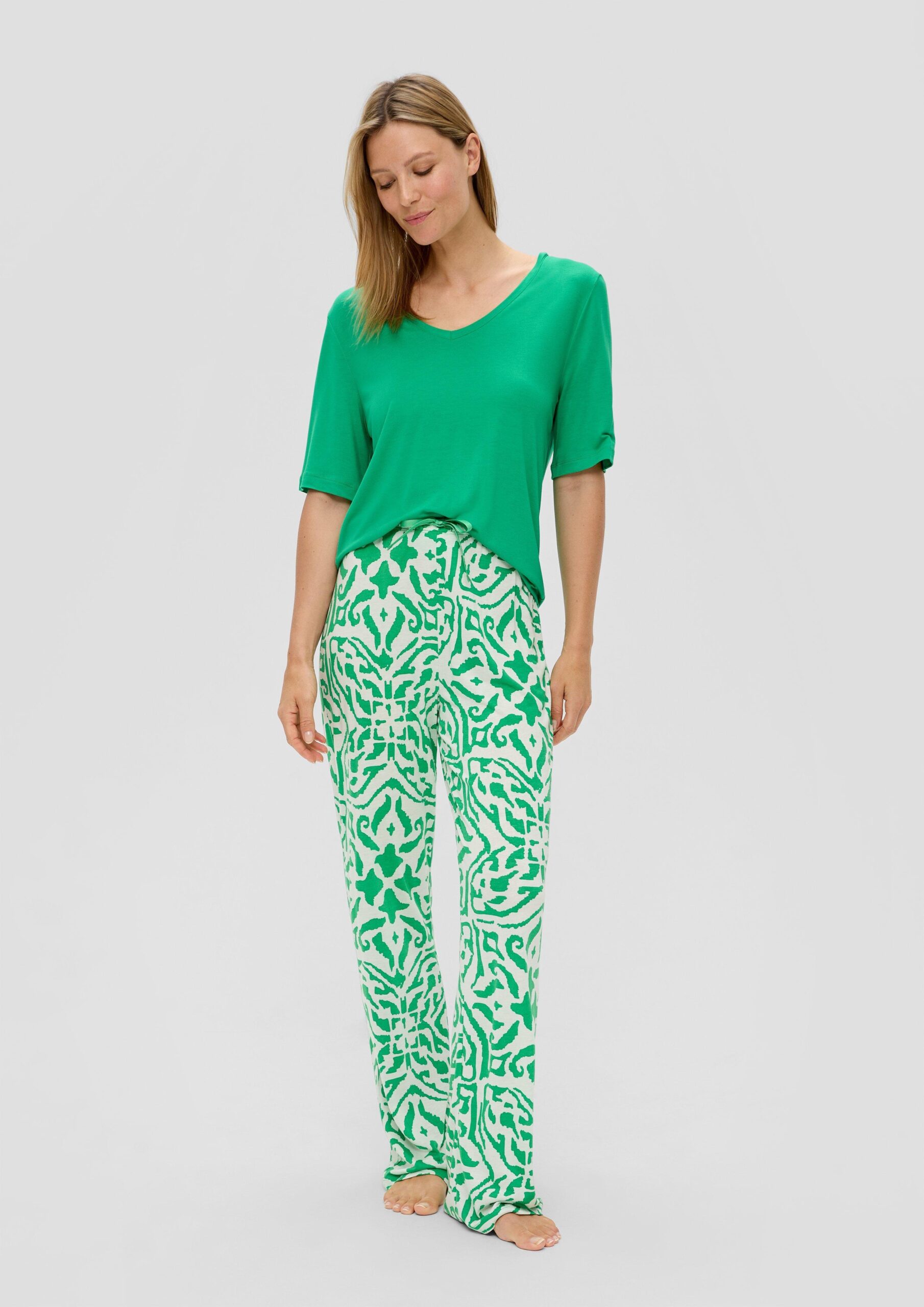 Pyjama-Set mit langer Hose