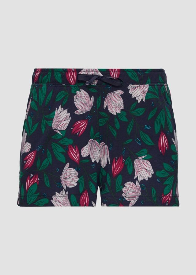 Pyjamashorts mit All-over-Print