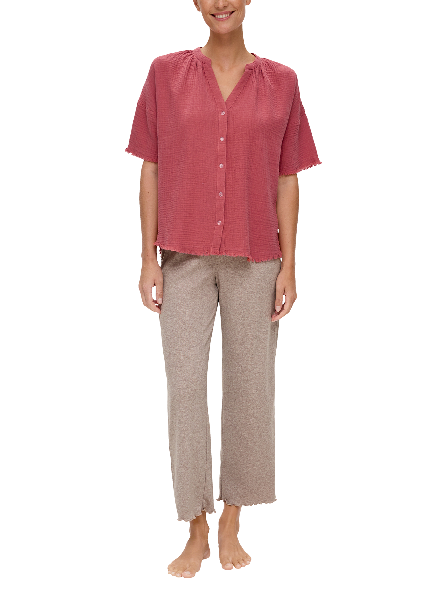 Pyjamashirt aus Musselin