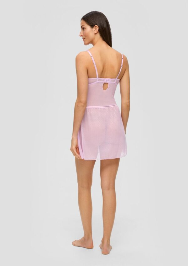 Negligé aus gepunktetem Tüll